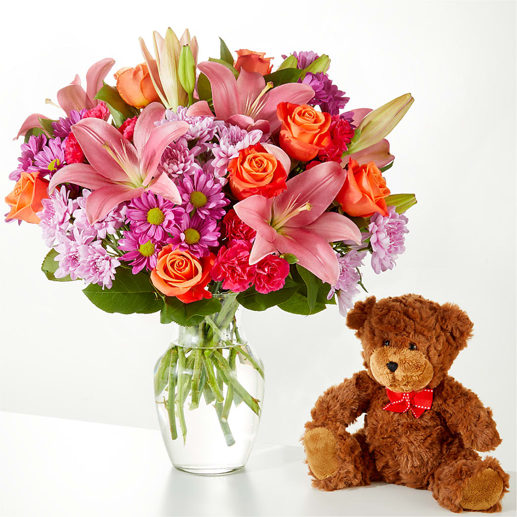One and Only Bouquet and Bear Bundle – The Bay Window Llc, Garrettsville OH