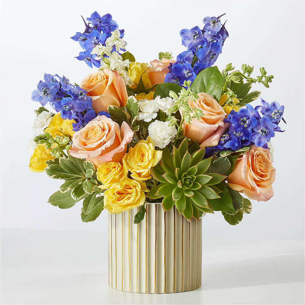 Cobalt Reverie Bouquet – The Bay Window Llc, Garrettsville OH