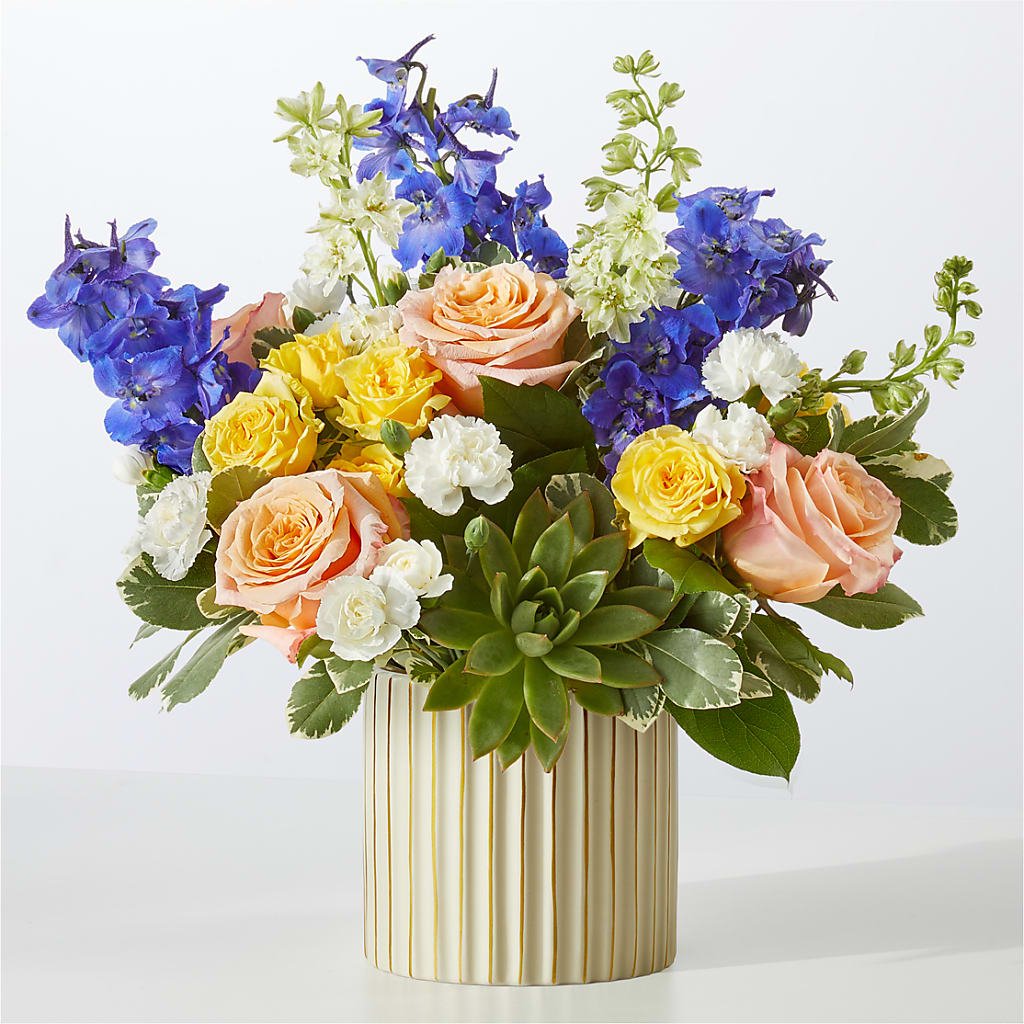 Cobalt Reverie Bouquet – The Bay Window Llc, Garrettsville OH