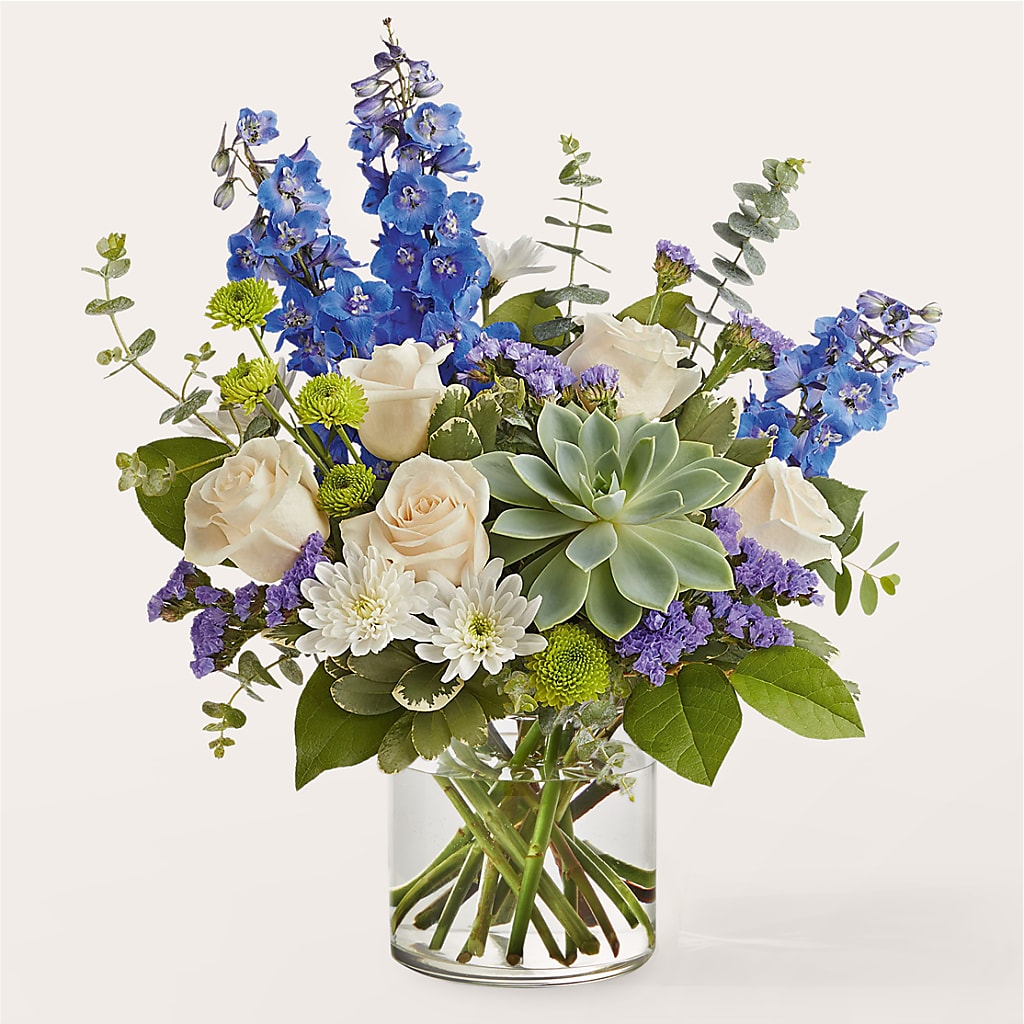 Cerulean Waves Bouquet – The Bay Window Llc, Garrettsville OH