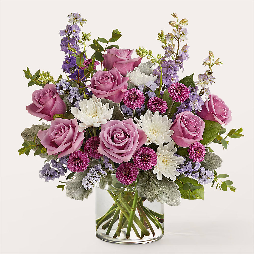 Violet Frost Bouquet – The Bay Window Llc, Garrettsville OH