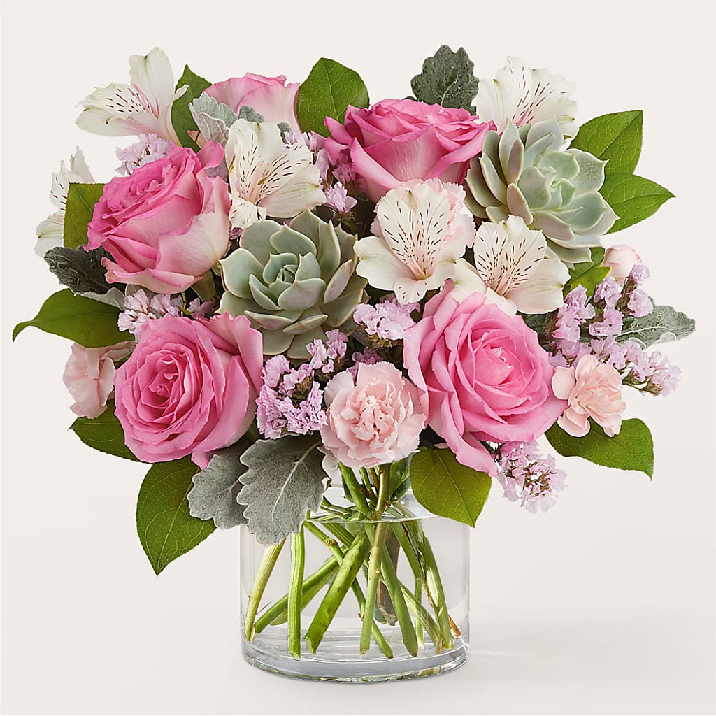 Dusty Rose Bouquet – The Bay Window Llc, Garrettsville OH