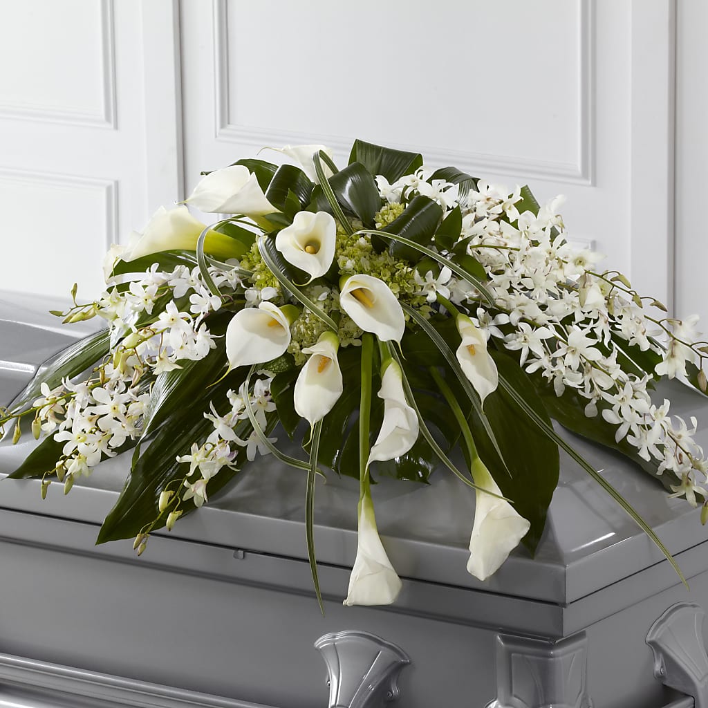 Angel Wings Casket Spray – The Bay Window Llc, Garrettsville OH