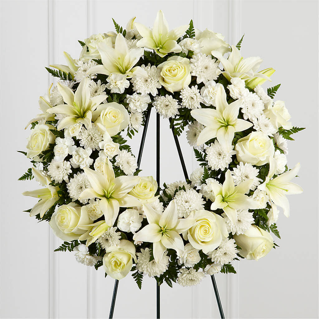 Treasured Tribute Wreath – The Bay Window Llc, Garrettsville OH