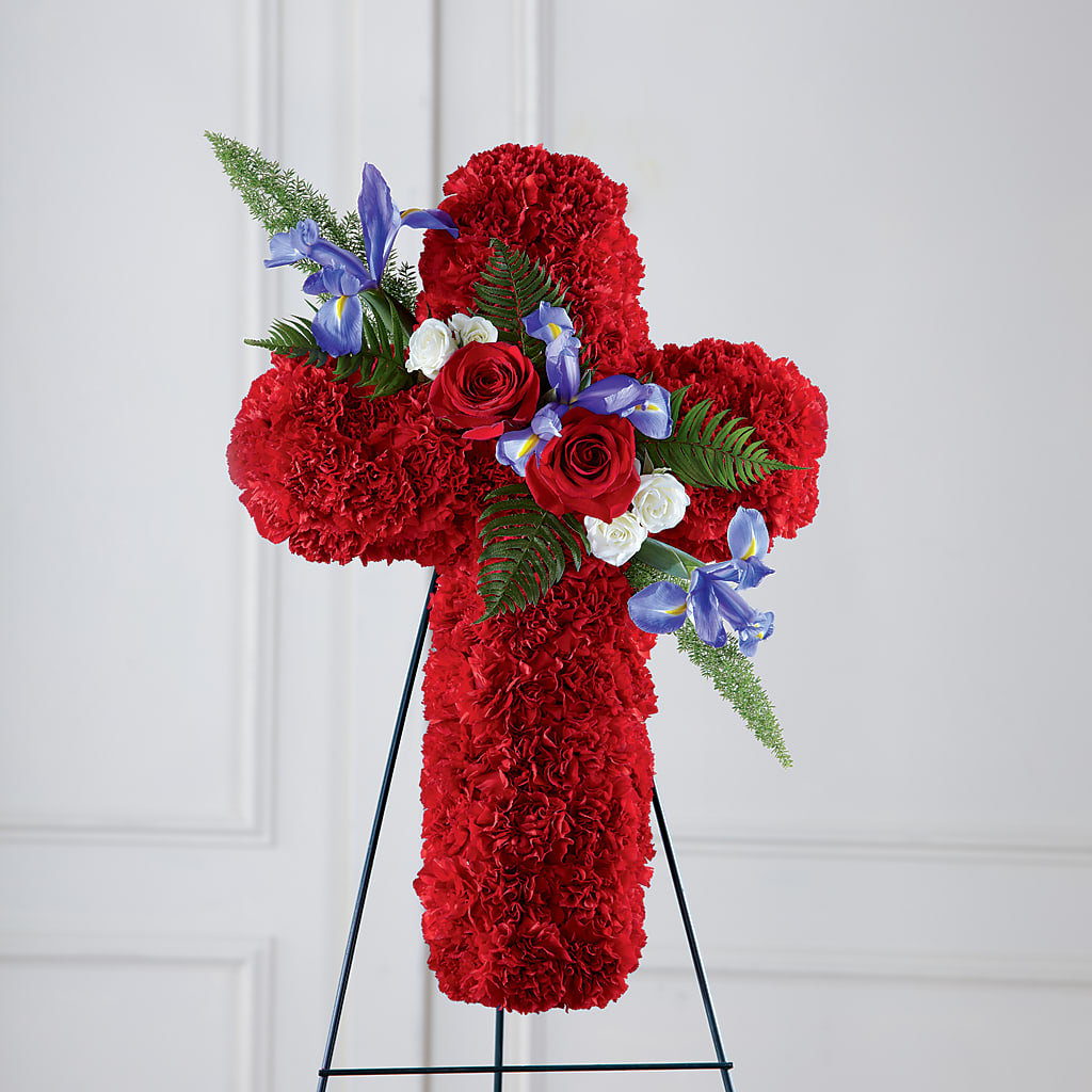Faithful Hero Floral Cross – The Bay Window Llc, Garrettsville OH