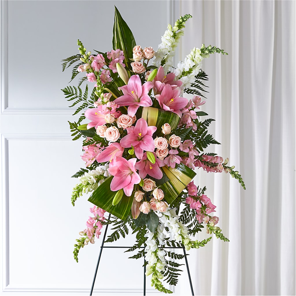 Elegant Embrace Standing Spray – The Bay Window Llc, Garrettsville OH
