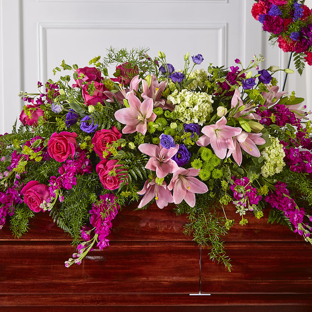 Radiant Tribute Casket Spray – The Bay Window Llc, Garrettsville OH
