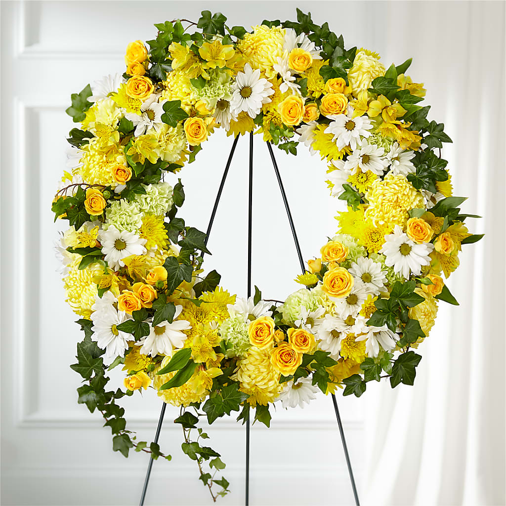 Golden Remembrance Wreath – The Bay Window Llc, Garrettsville OH