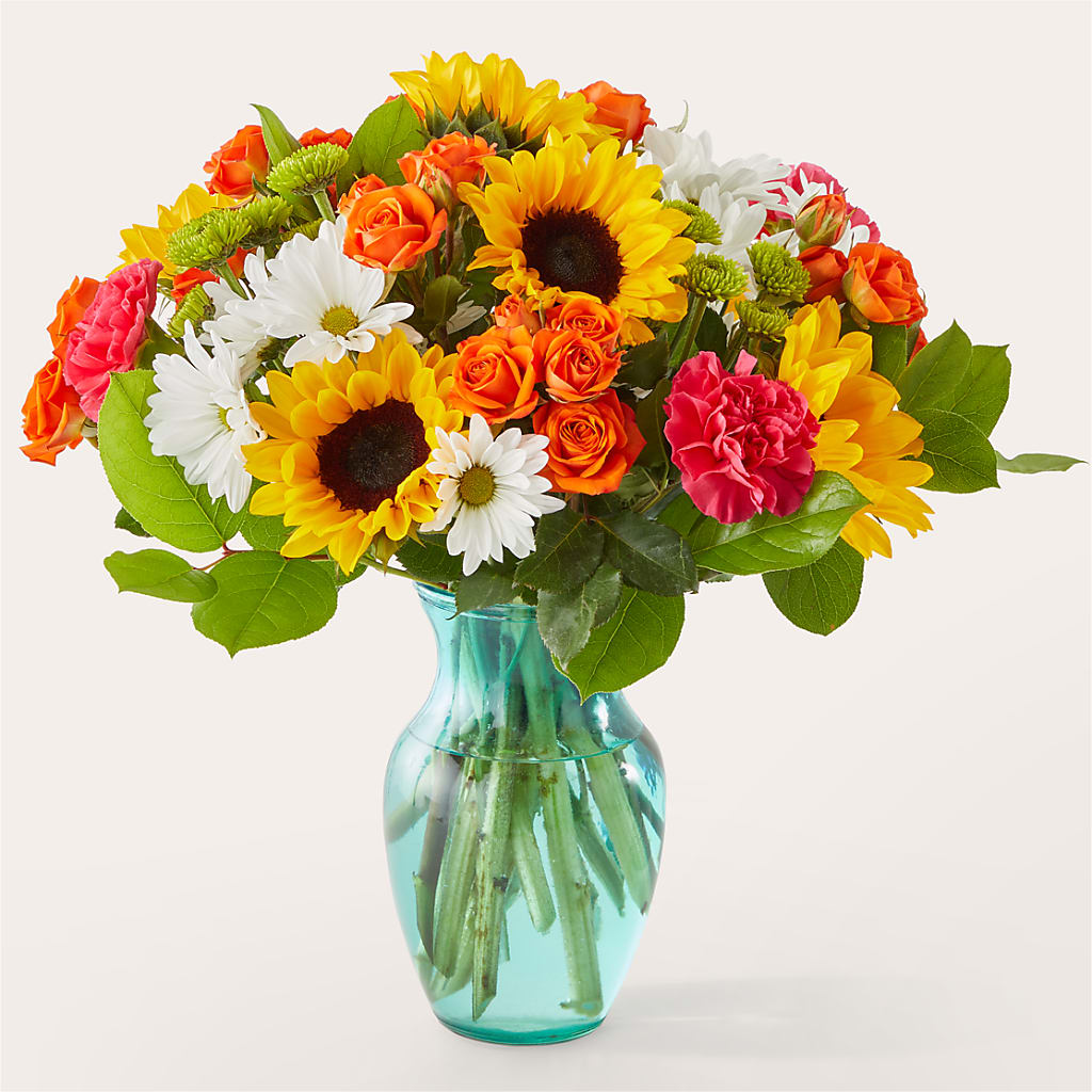 Sun-drenched Blooms Bouquet – The Bay Window Llc, Garrettsville OH