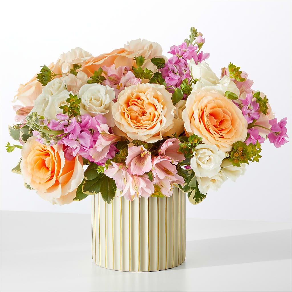 Paradise Bouquet with Ivory Vase – The Bay Window Llc, Garrettsville OH