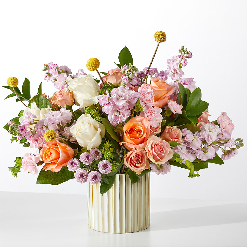 French Market Bouquet with Ivory Vase – The Bay Window Llc, Garrettsville OH