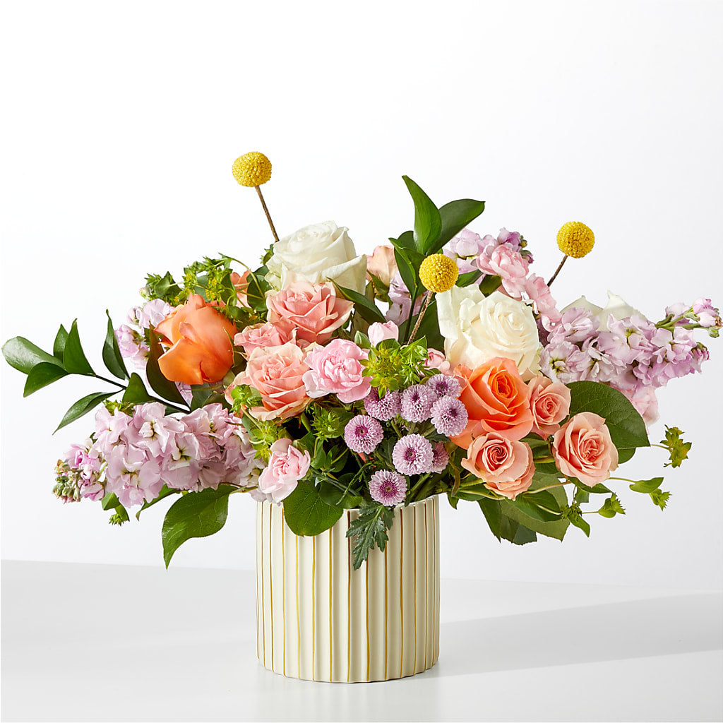 French Market Bouquet with Ivory Vase – The Bay Window Llc, Garrettsville OH