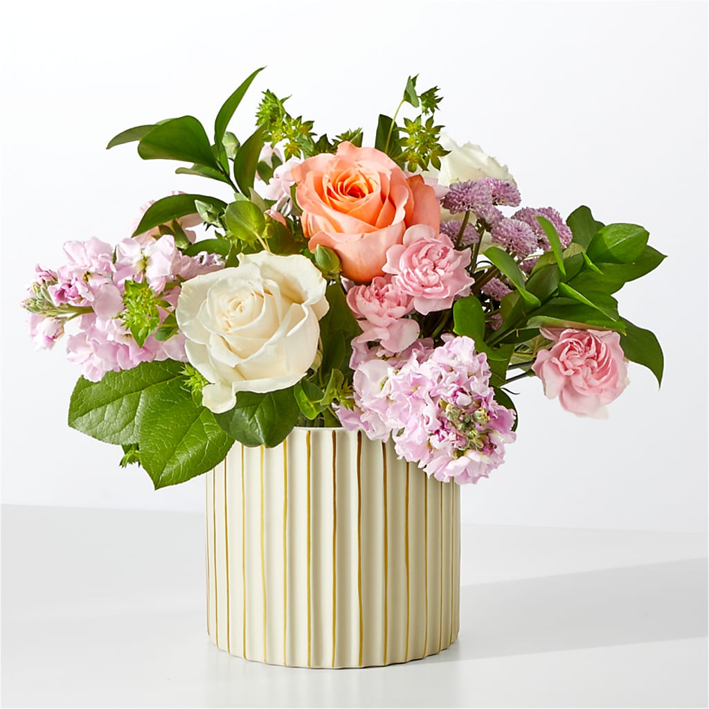 French Market Bouquet with Ivory Vase – The Bay Window Llc, Garrettsville OH