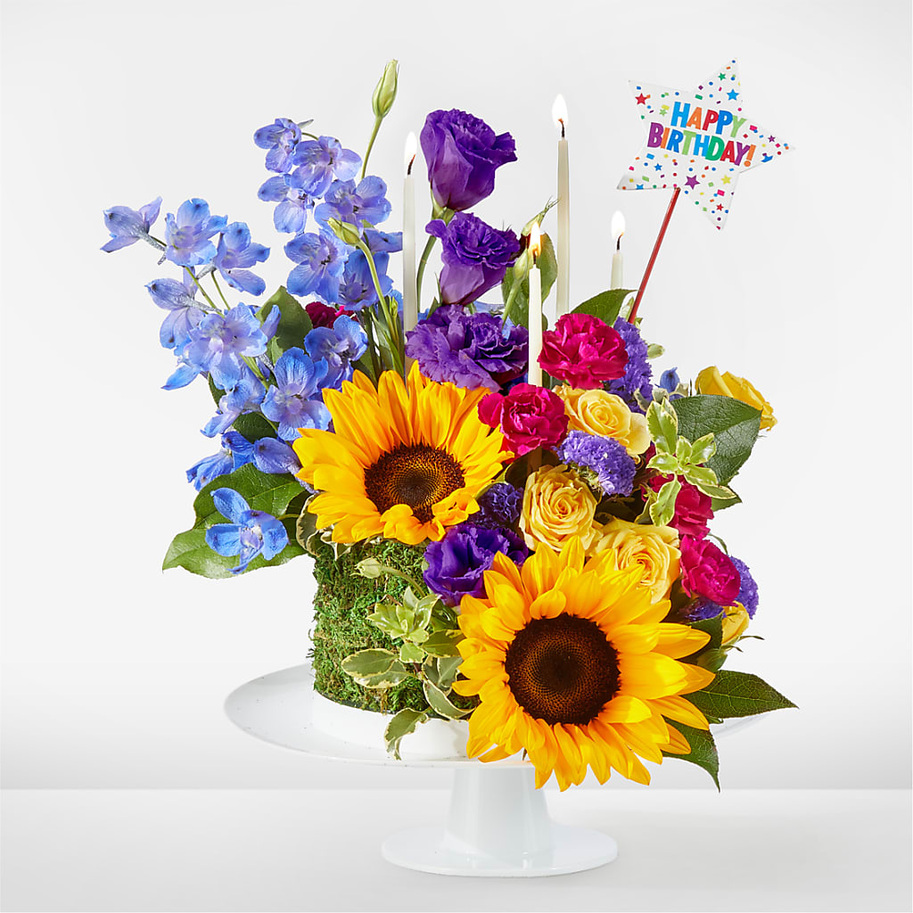 Star of the Day Floral Cake – The Bay Window Llc, Garrettsville OH
