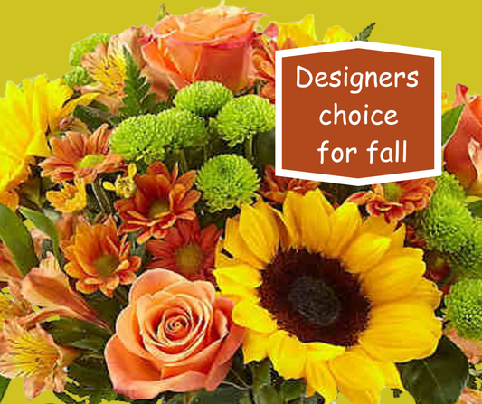 Designers choice for Fall arrangement