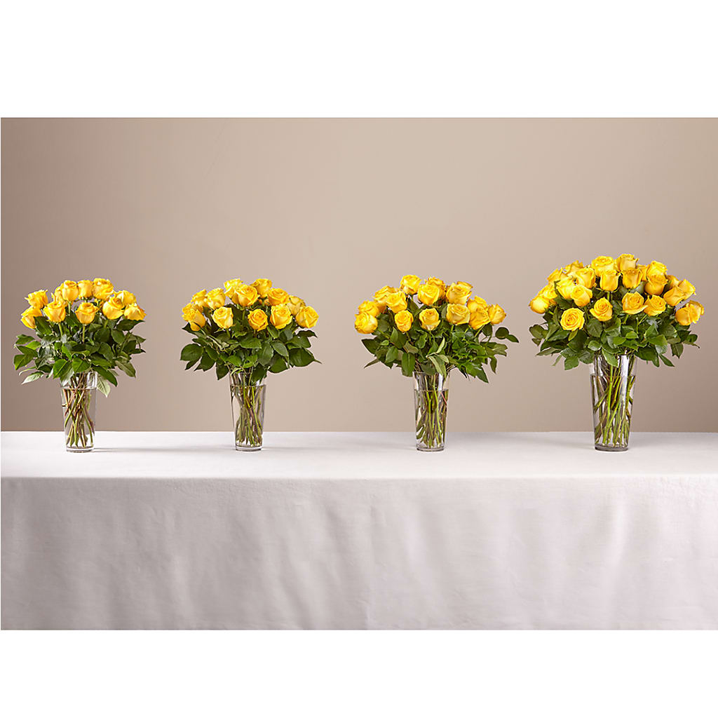 Long Stem Yellow Rose Bouquet –  The Bay Window Llc, Garrettsville OH