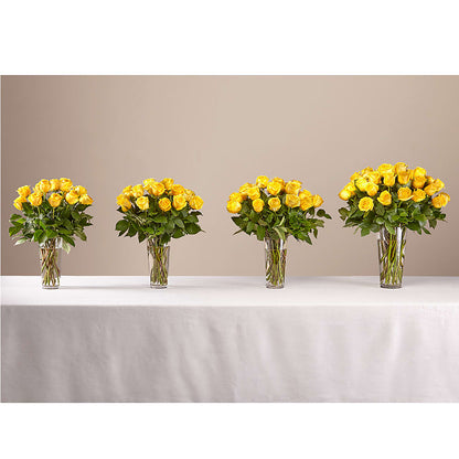 Long Stem Yellow Rose Bouquet –  The Bay Window Llc, Garrettsville OH
