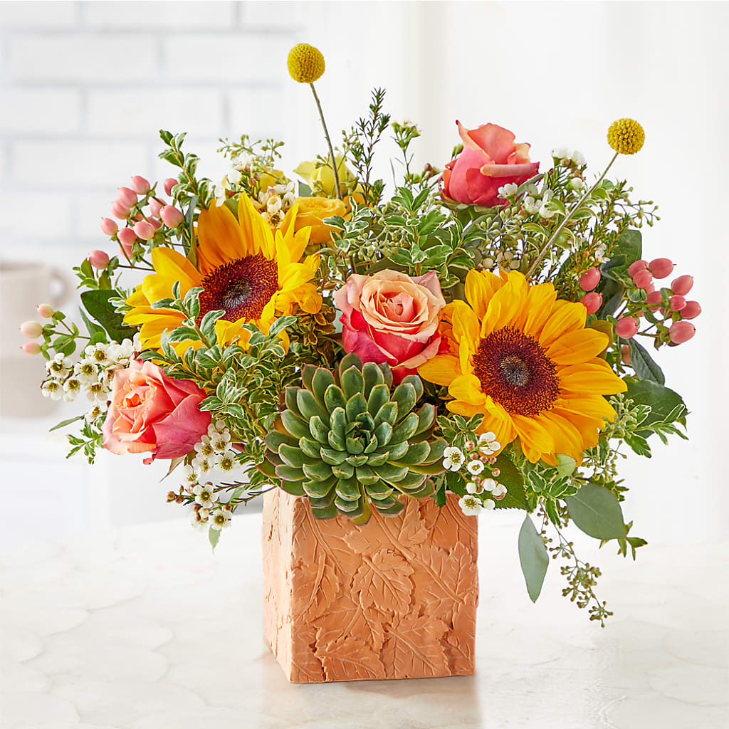 Sunflower Season Bouquet –  The Bay Window Llc, Garrettsville OH