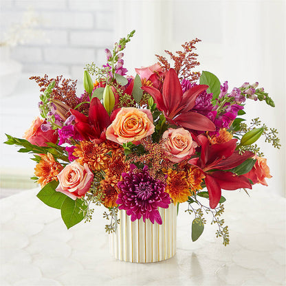 Burgundy Landscape Bouquet –  The Bay Window Llc, Garrettsville OH