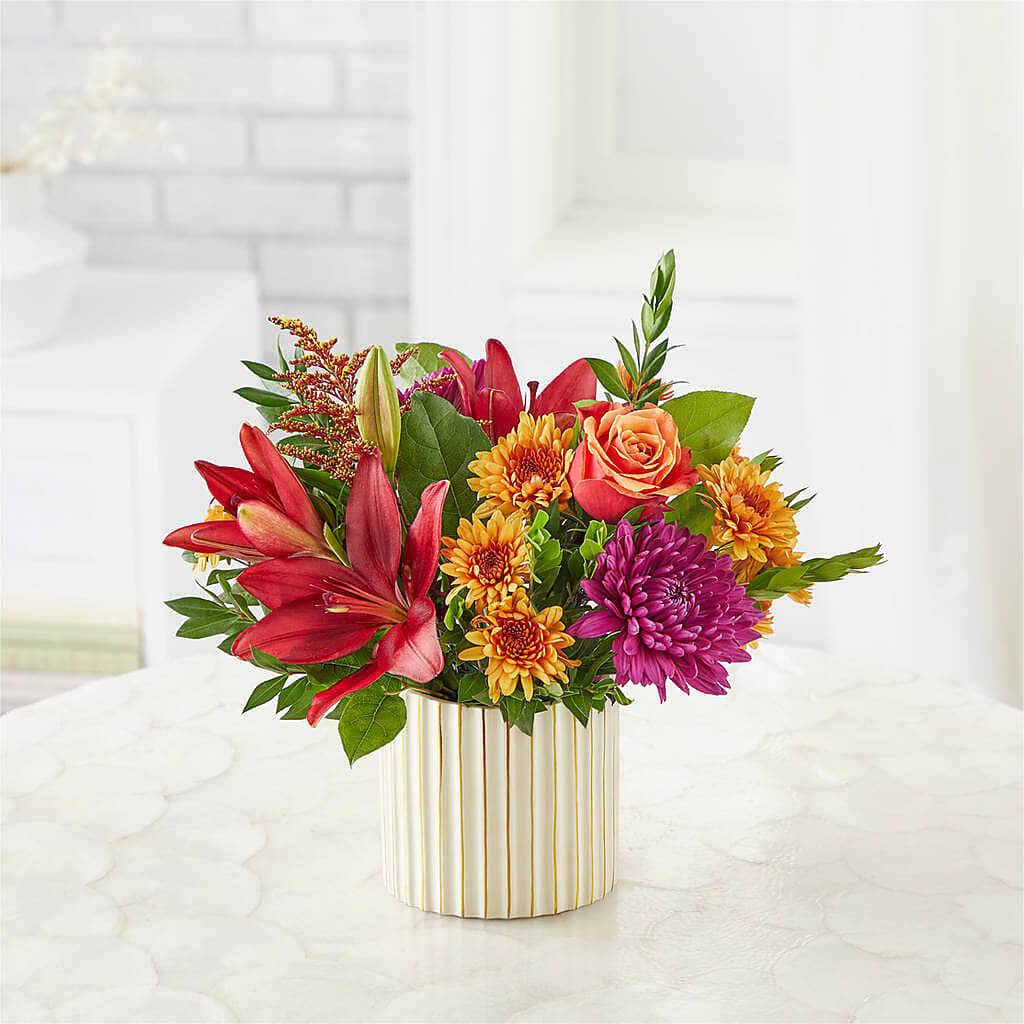 Burgundy Landscape Bouquet –  The Bay Window Llc, Garrettsville OH