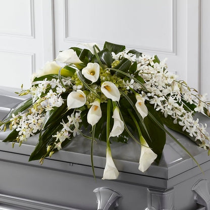 Angel Wings Casket Spray –  The Bay Window Llc, Garrettsville OH