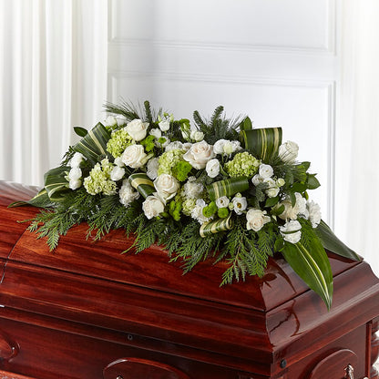 Hopeful Gesture Casket Spray –  The Bay Window Llc, Garrettsville OH