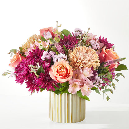 Berry Cobbler Bouquet with Ivory Vase –  The Bay Window Llc, Garrettsville OH