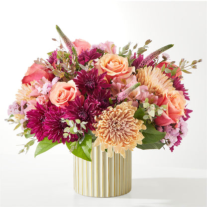 Berry Cobbler Bouquet with Ivory Vase –  The Bay Window Llc, Garrettsville OH
