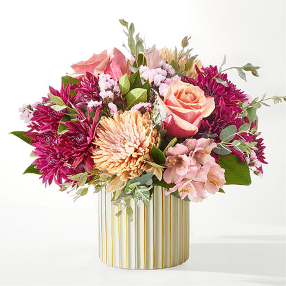 Berry Cobbler Bouquet with Ivory Vase –  The Bay Window Llc, Garrettsville OH