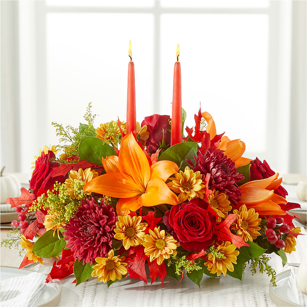 Autumn's Embrace Centerpiece –  The Bay Window Llc, Garrettsville OH