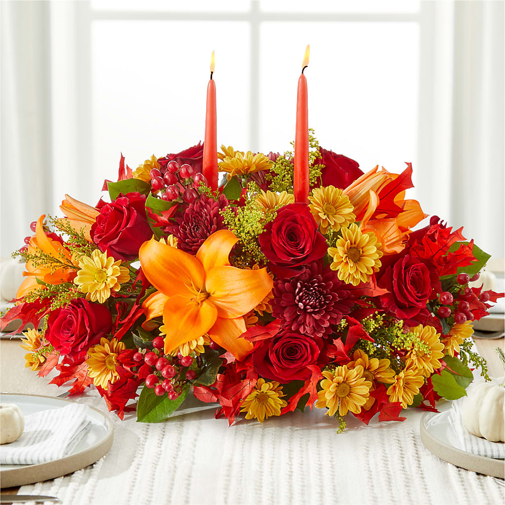 Autumn's Embrace Centerpiece –  The Bay Window Llc, Garrettsville OH