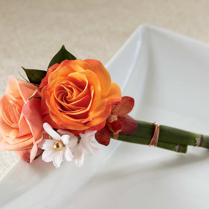 Sunset Dream Boutonniere –  The Bay Window Llc, Garrettsville OH