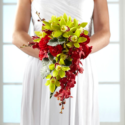 Elegant Orchid Bouquet –  The Bay Window Llc, Garrettsville OH