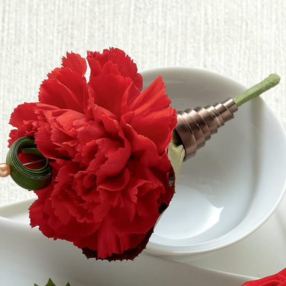 Red Carnation Boutonniere –  The Bay Window Llc, Garrettsville OH